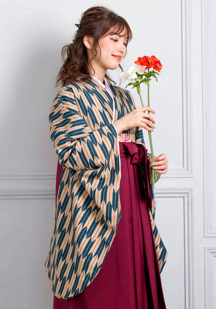 レトロな雰囲気漂うネットレンタルの着物と袴CCC578_ENT083